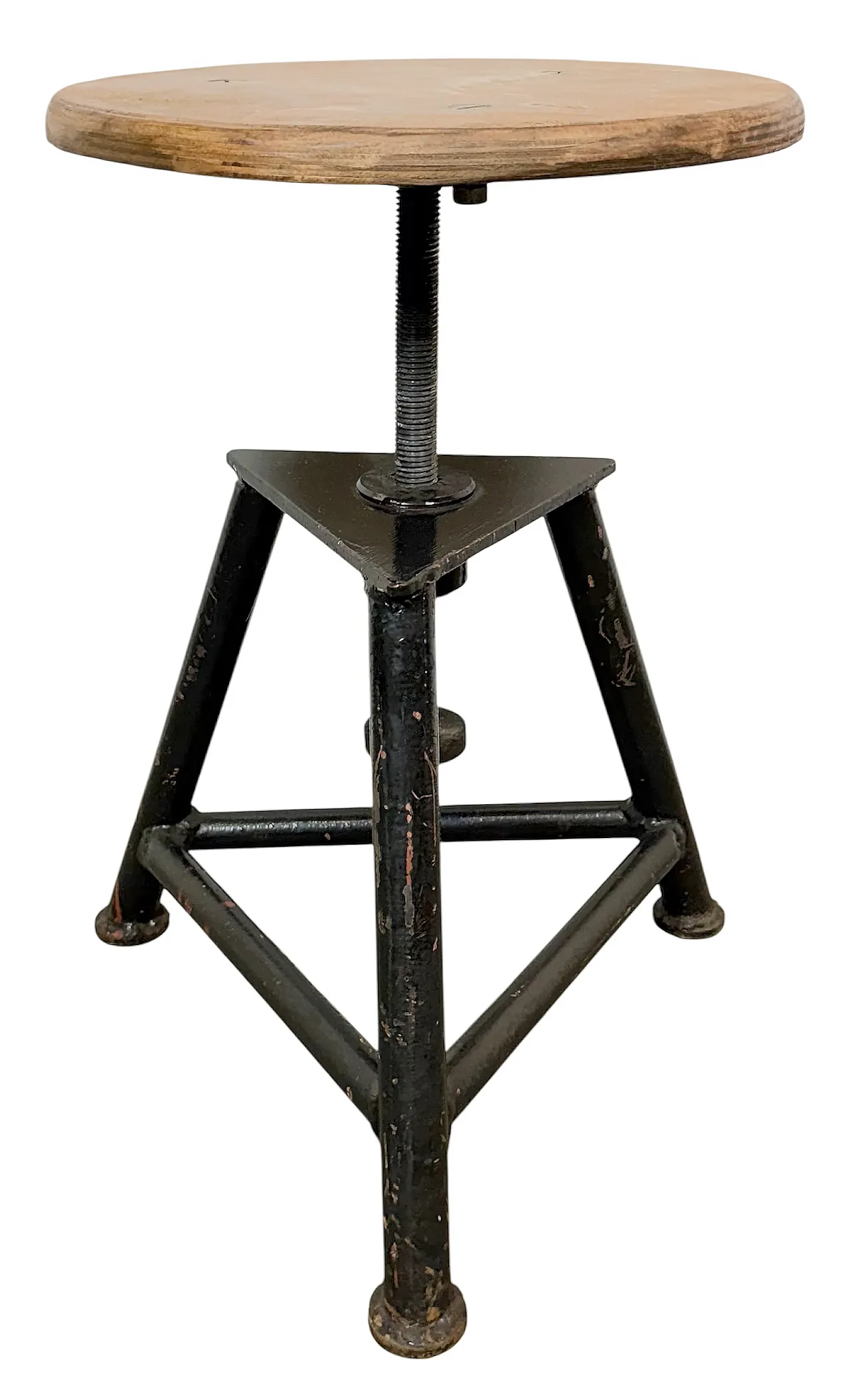 Black Industrial Workshop Swivel Stool, 1960s 16