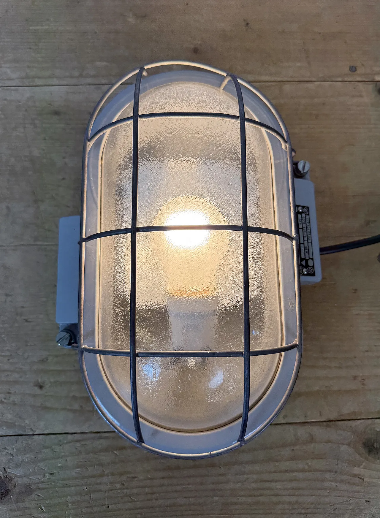 Grey Industrial Cast Aluminium Wall Light from Elektrosvit, 1970s 16
