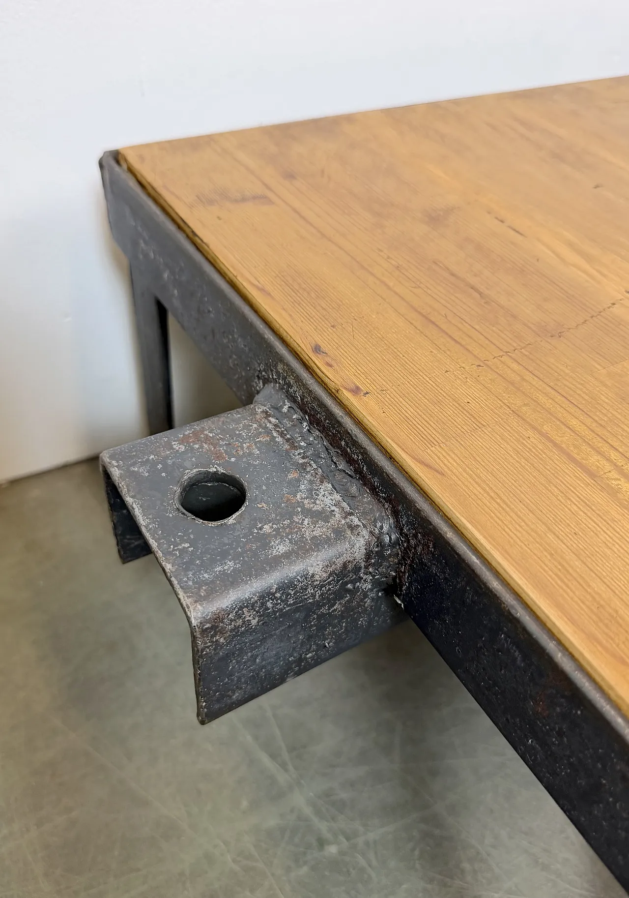 Black Industrial Coffee Table Cart, 1960s 6