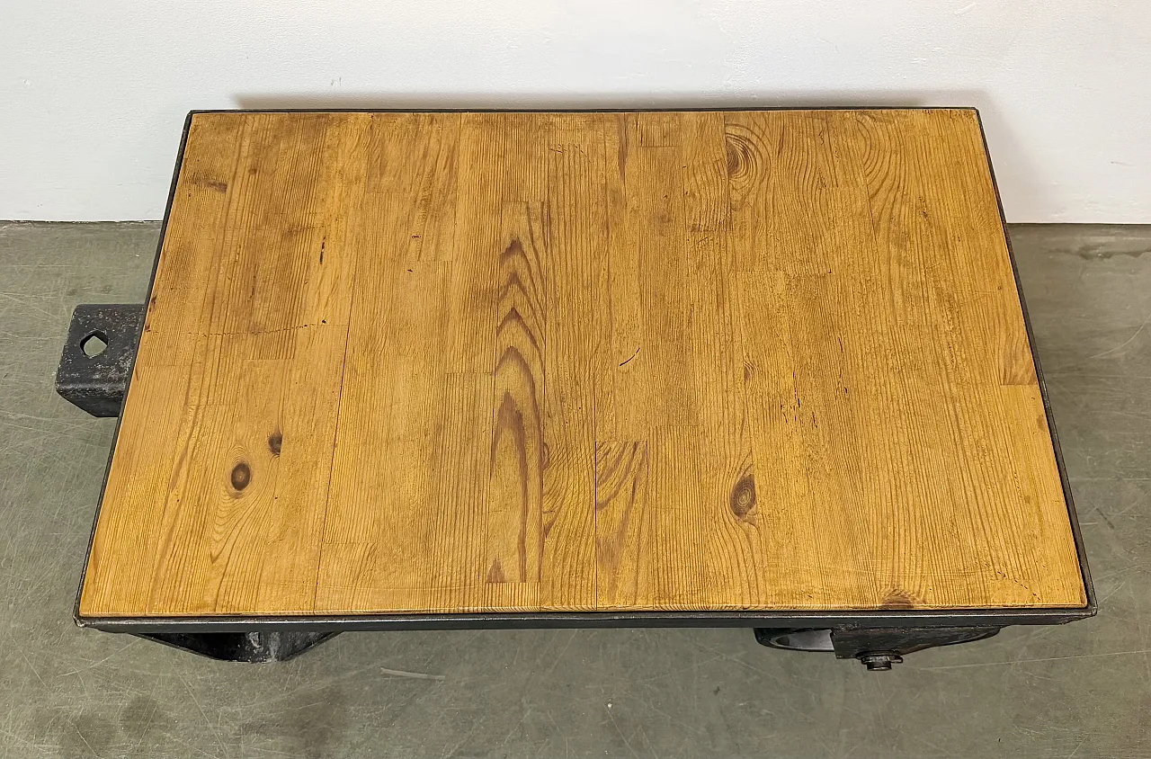 Black Industrial Coffee Table Cart, 1960s 7