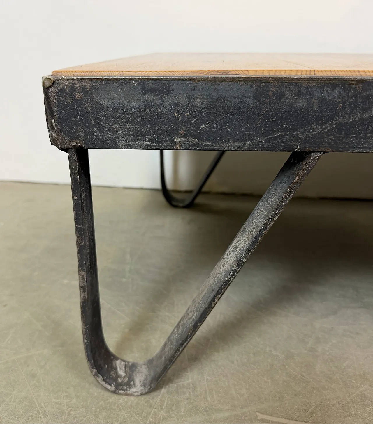 Black Industrial Coffee Table Cart, 1960s 10