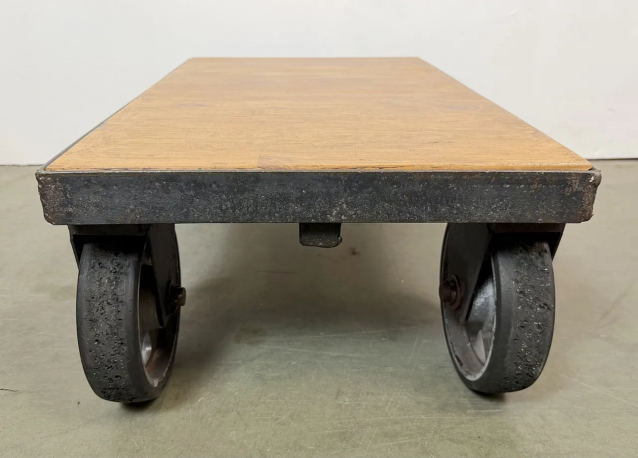 Black Industrial Coffee Table Cart, 1960s 15