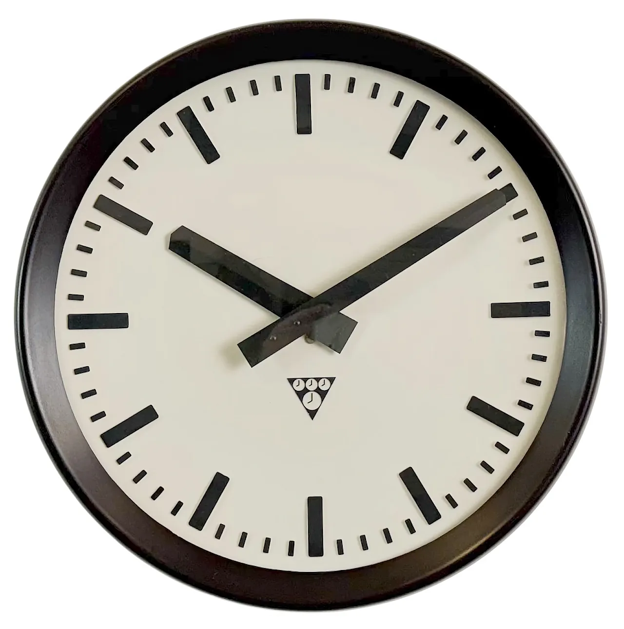 Industrial Bakelite Factory Wall Clock from Pragotron, 1960s 15