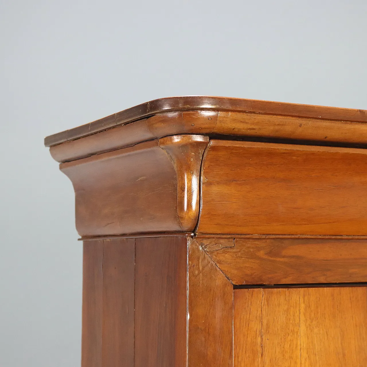 Charles X Secretaire in walnut with oak interior, 19th century 5