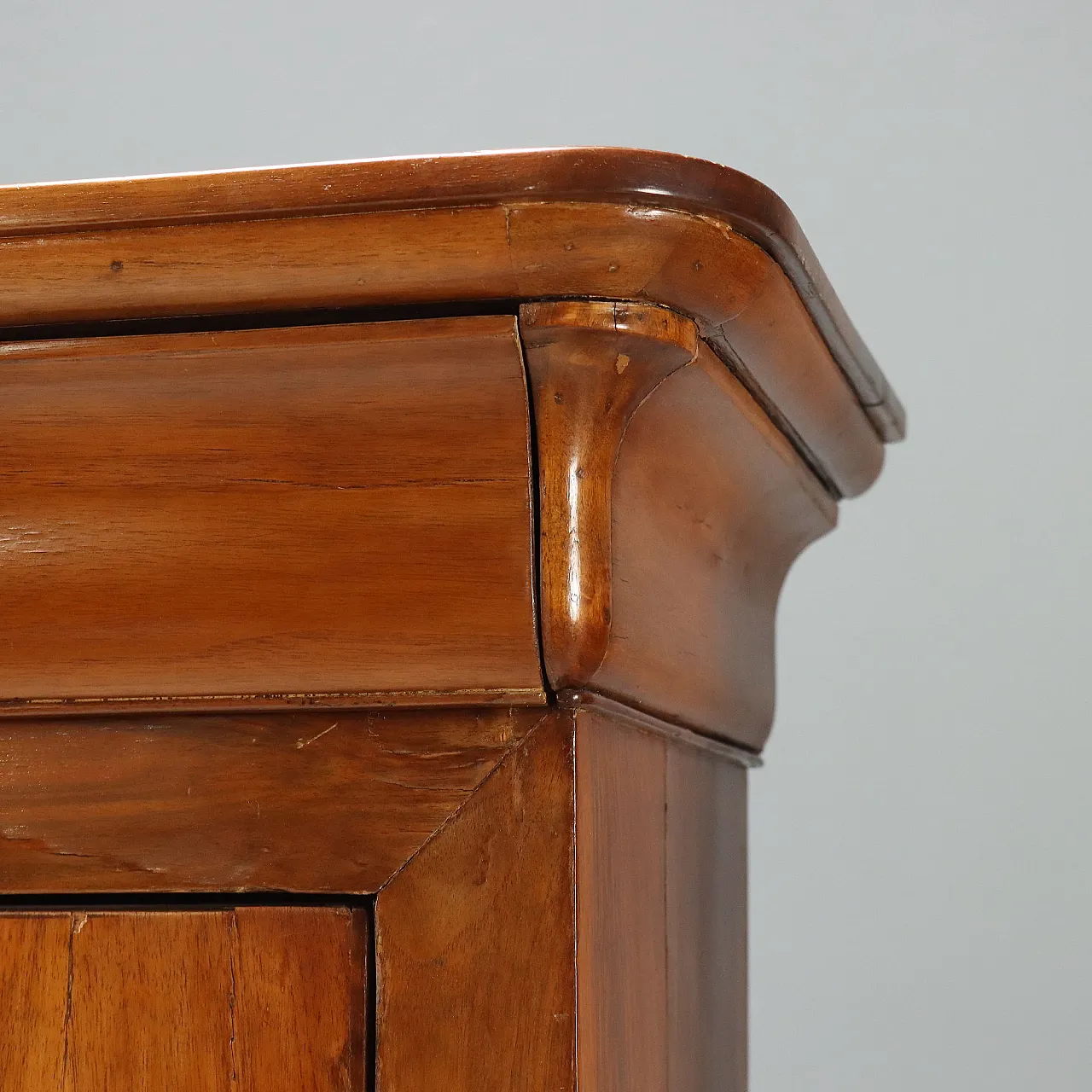 Charles X Secretaire in walnut with oak interior, 19th century 7