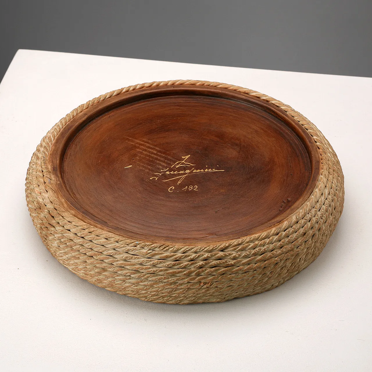 Urbano Zaccagnini Rope ceramics set, 20th century 6