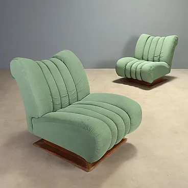 Coppia di poltrone modulari, anni '70