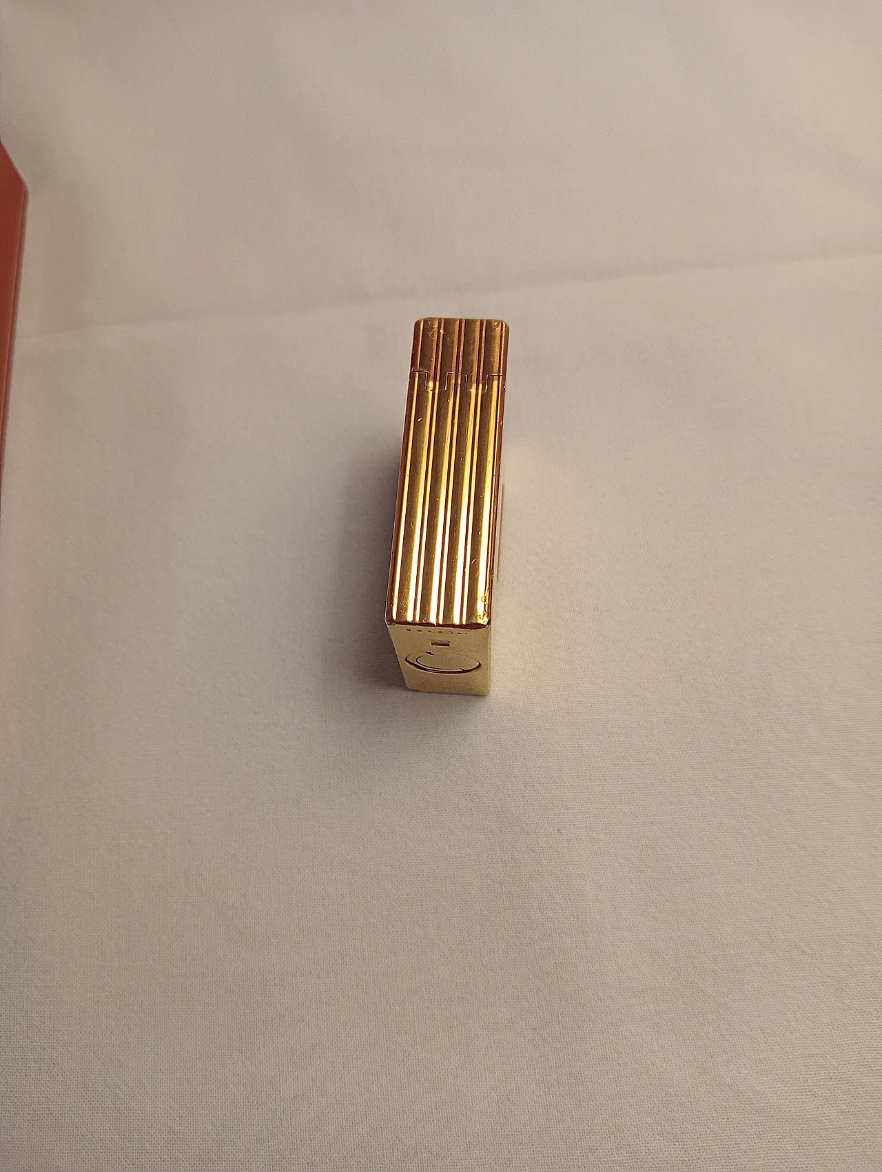 Gold-plated metal lighter by S.T. Dupont, Line 1 Small, 1990s 5