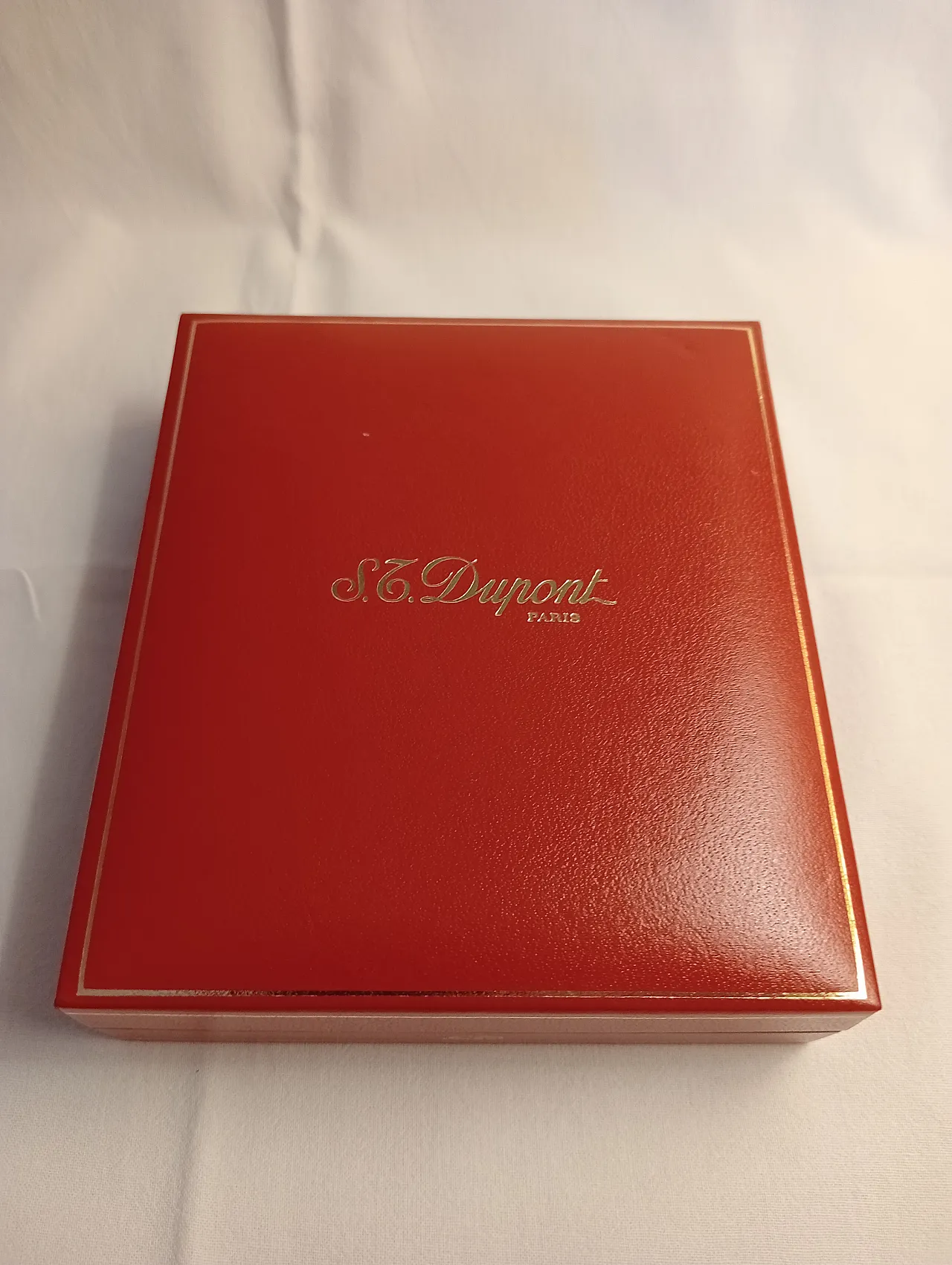 Gold-plated metal lighter by S.T. Dupont, Line 1 Small, 1990s 15