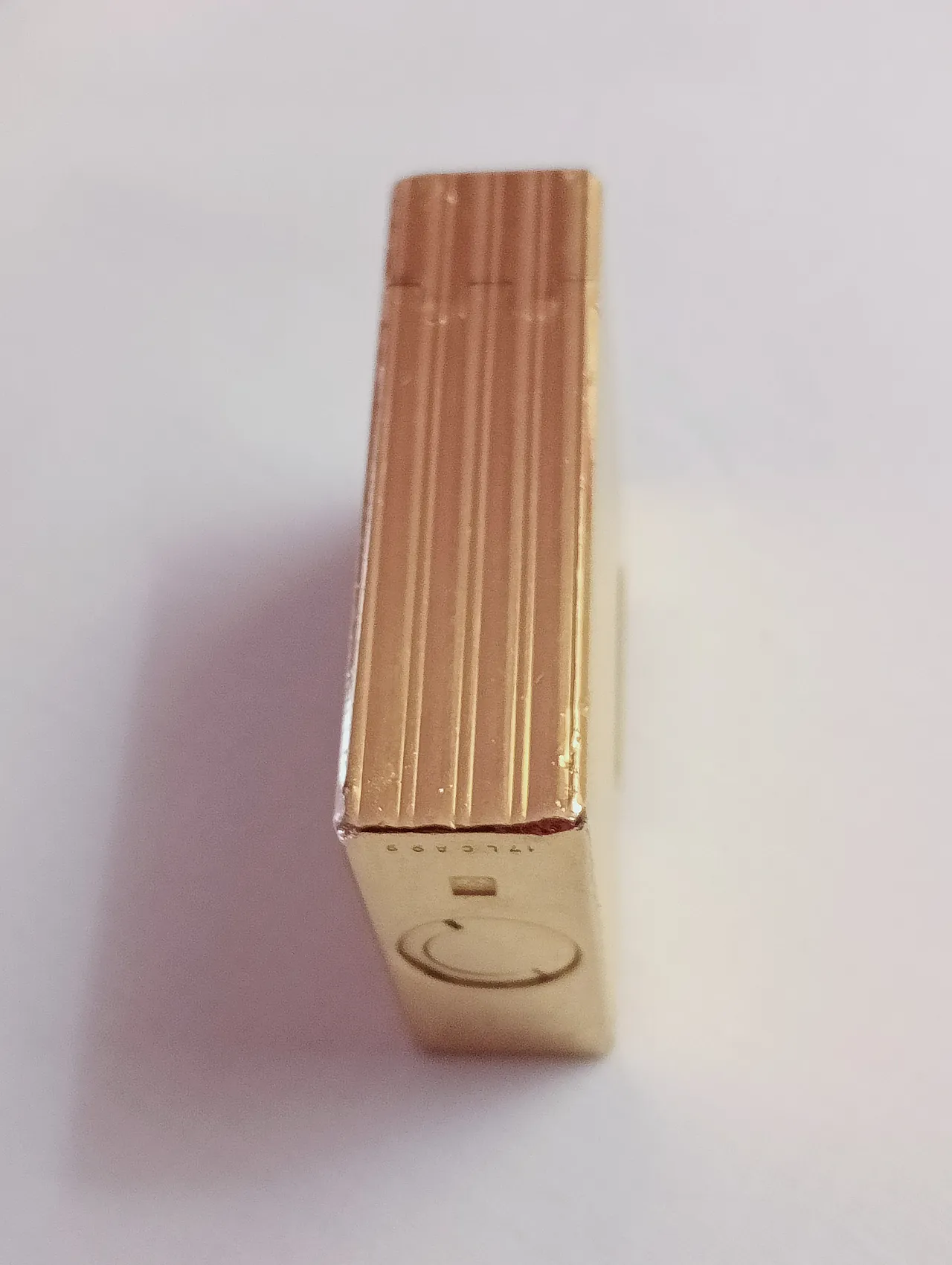 Gold-plated metal lighter by S.T. Dupont, Line 1 Small, 1990s 22