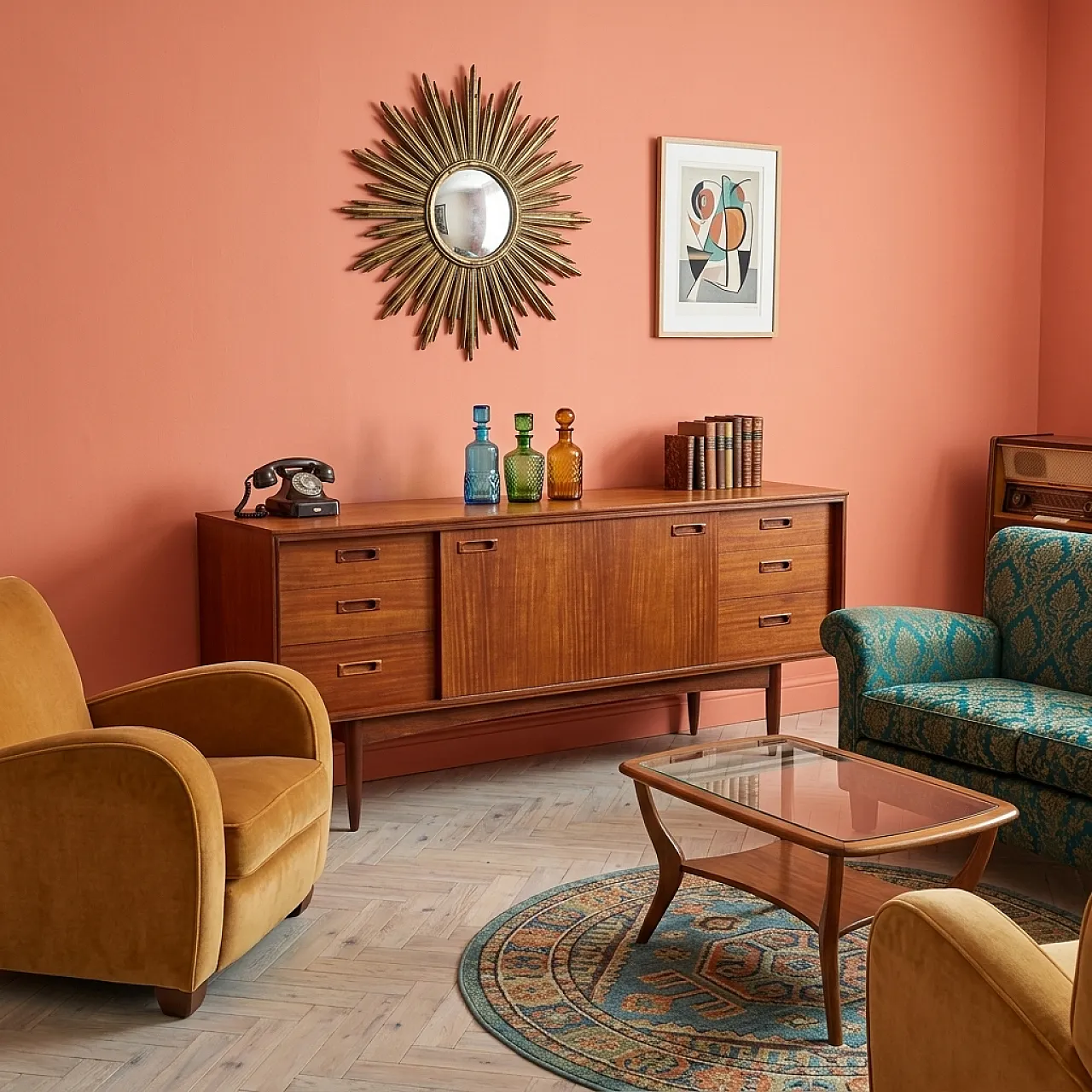 Sideboard in teak, anni '60 2