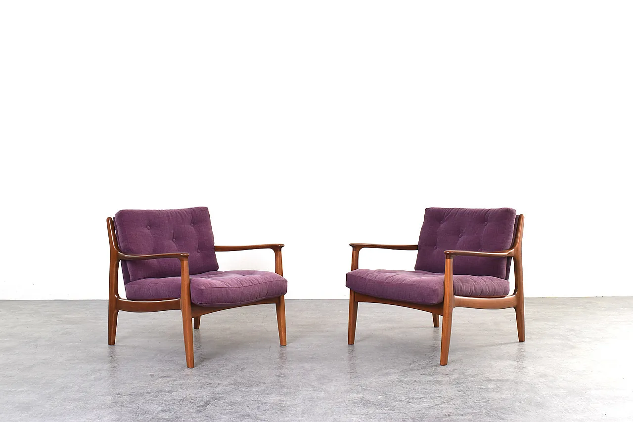 Mid-Century Lounge Chairs by Eugen Schmidt for Soloform, 1960s, Set of 1