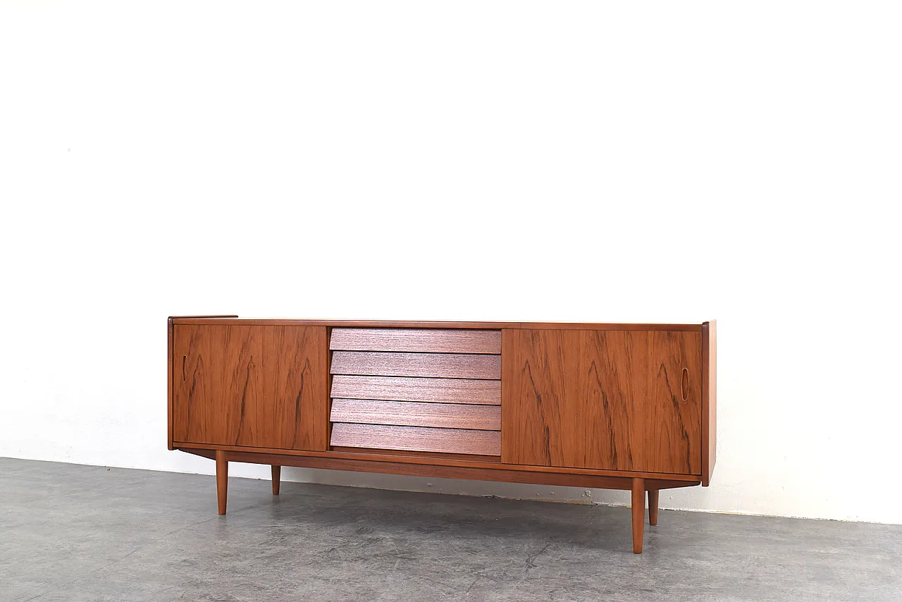 Mid-Century Teak Trio Sideboard by Nils Jonsson for Hugo Troeds, 1960s 10