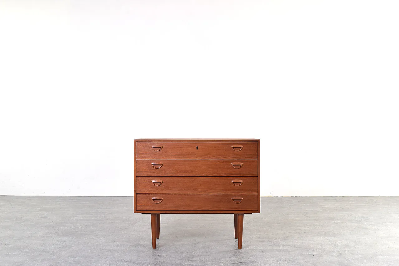 Teak Chest of Drawers by Kai Kristiansen for Feldballes Møbelfabrik 1