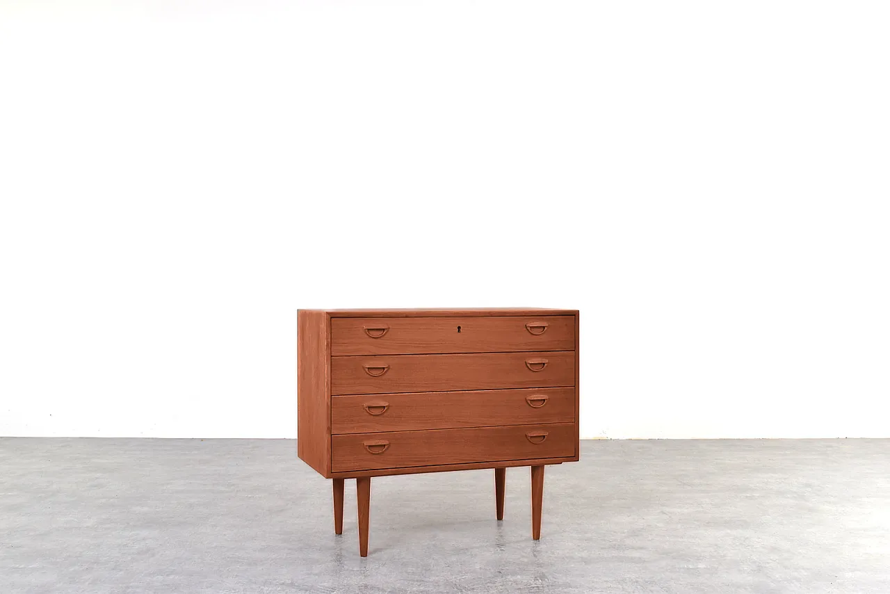 Teak Chest of Drawers by Kai Kristiansen for Feldballes Møbelfabrik 2
