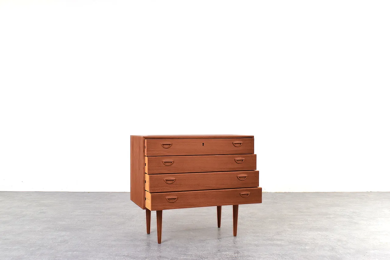 Teak Chest of Drawers by Kai Kristiansen for Feldballes Møbelfabrik 4