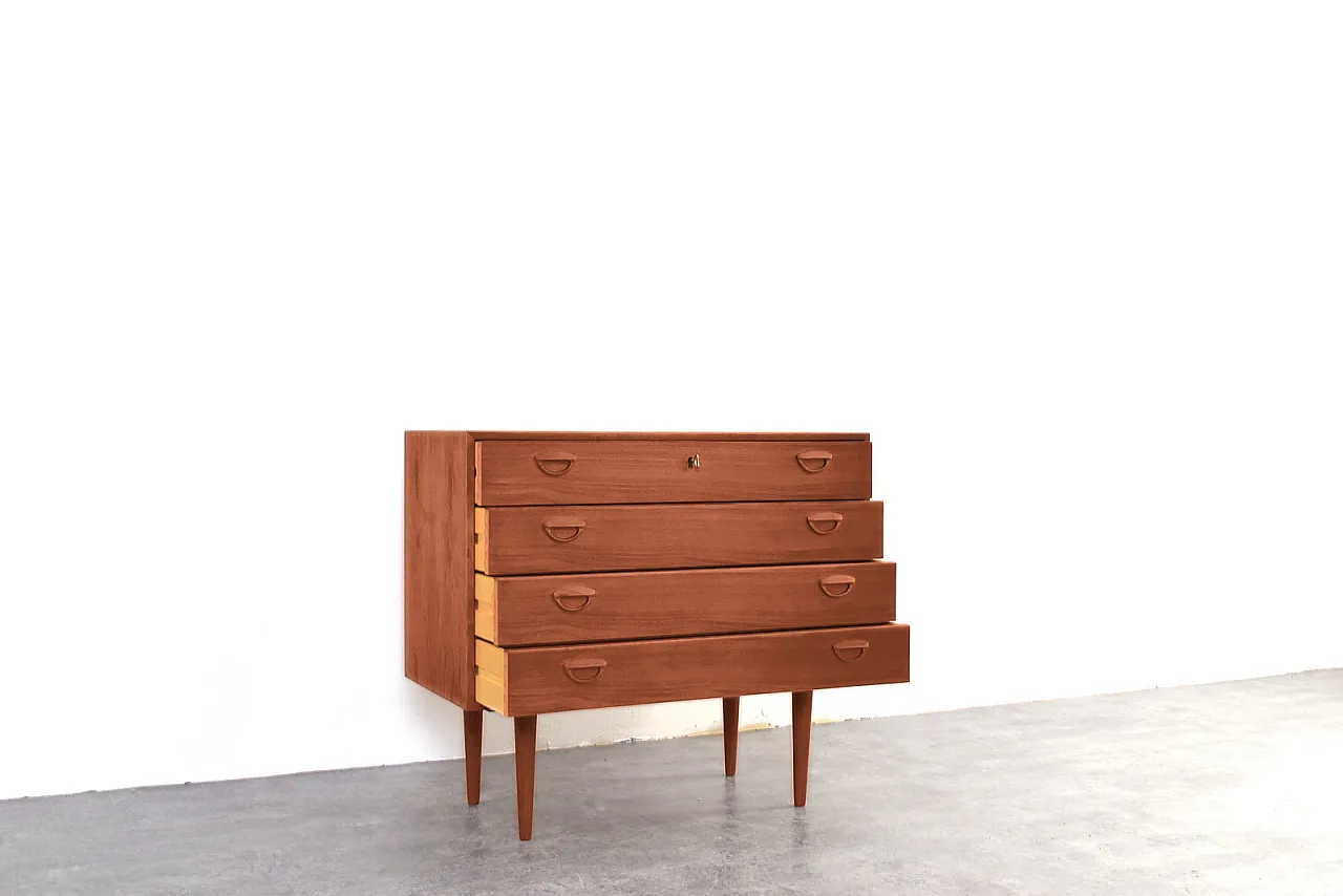 Teak Chest of Drawers by Kai Kristiansen for Feldballes Møbelfabrik 9