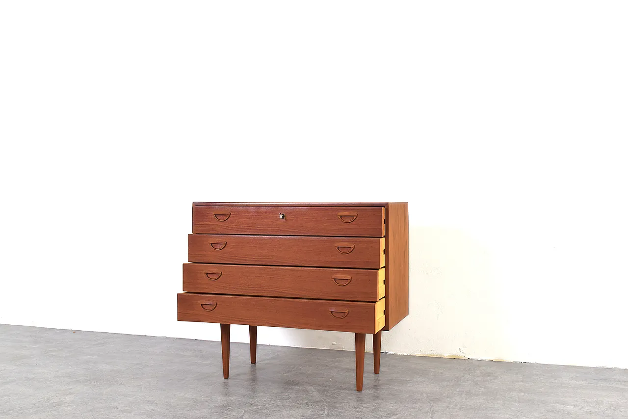 Teak Chest of Drawers by Kai Kristiansen for Feldballes Møbelfabrik 10