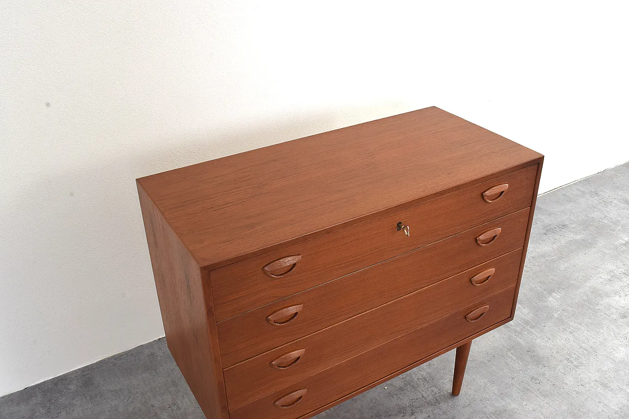 Teak Chest of Drawers by Kai Kristiansen for Feldballes Møbelfabrik 12