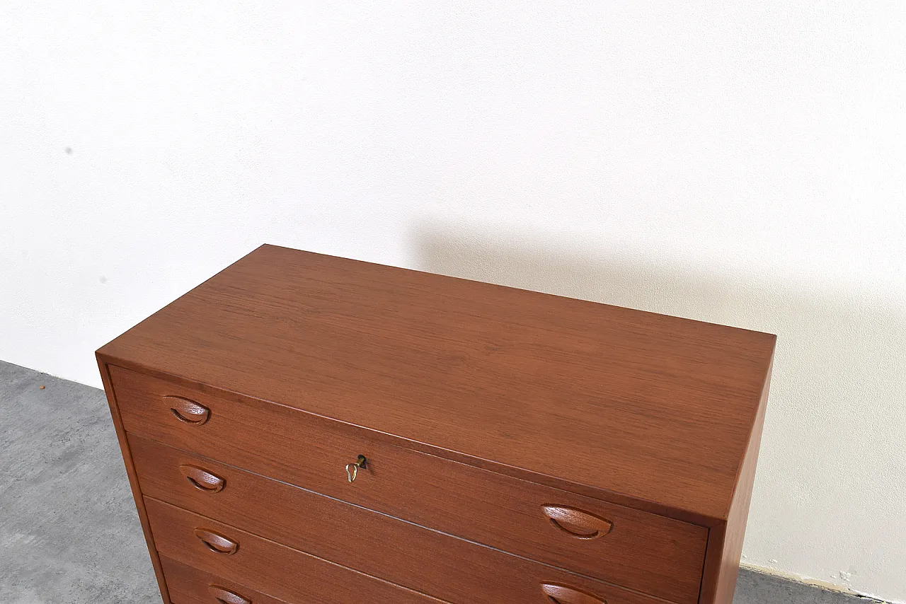 Teak Chest of Drawers by Kai Kristiansen for Feldballes Møbelfabrik 13