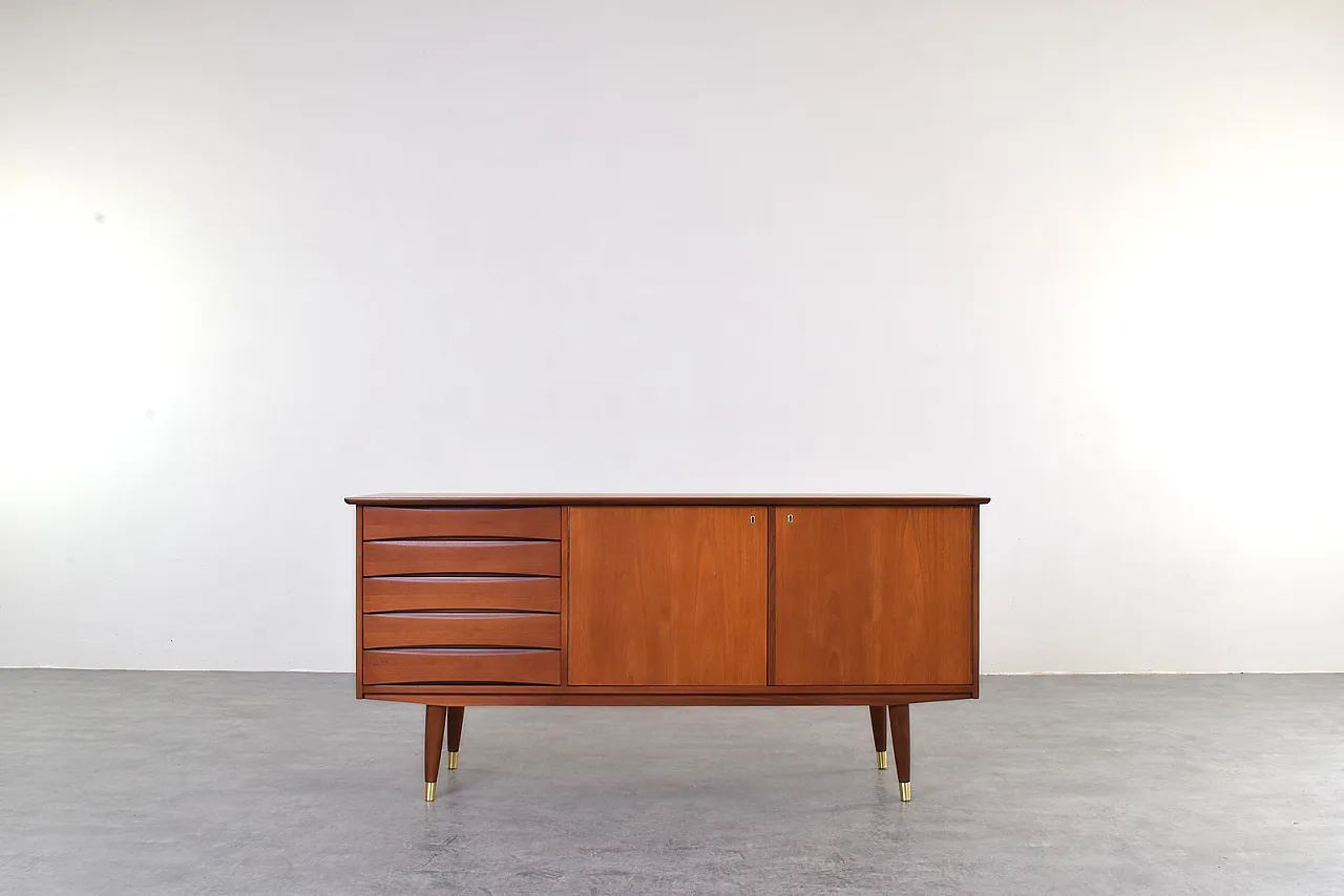 Mid-Century Teak Sideboard by Fredrik A. Kayser, Norway, 1960s. 1