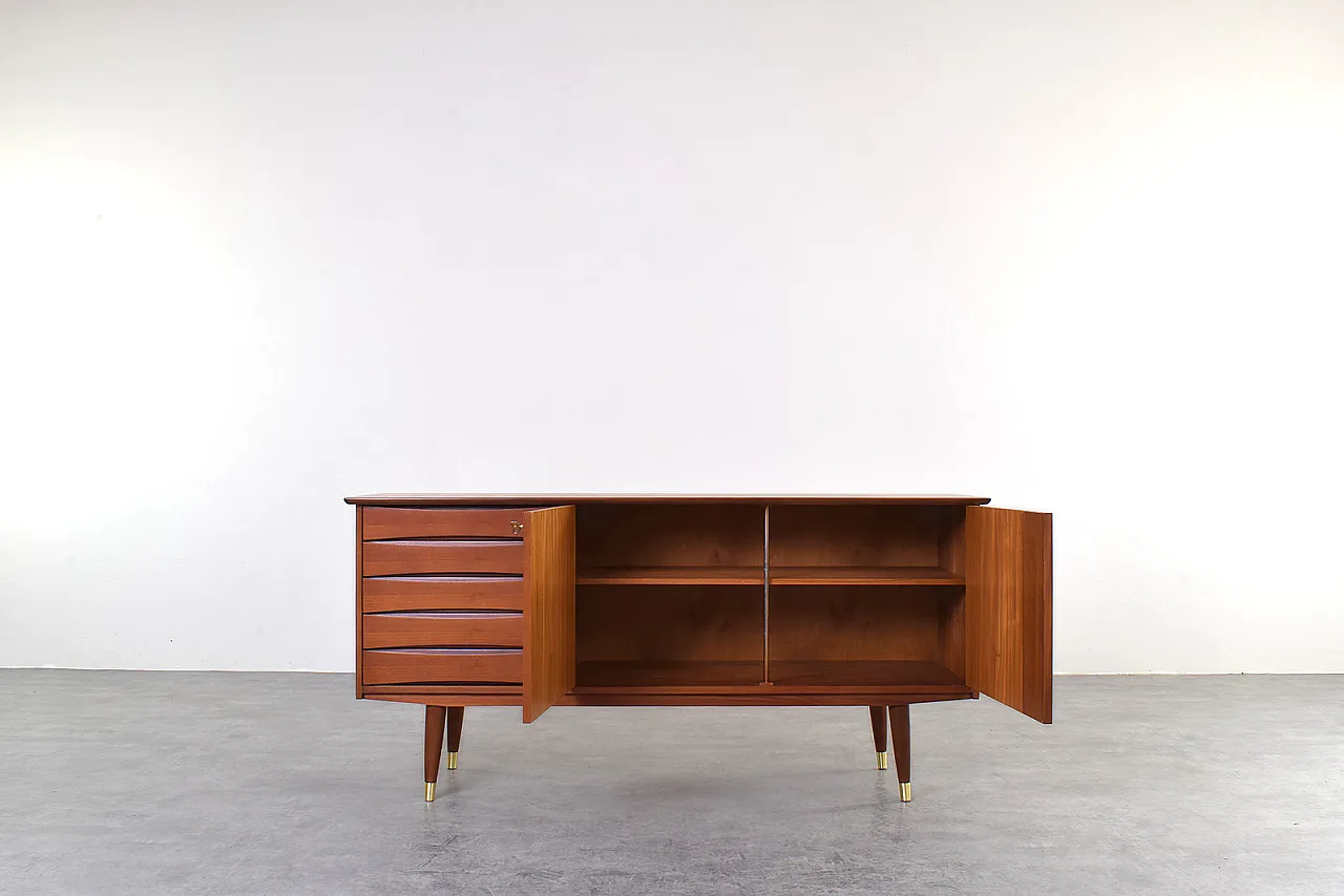 Mid-Century Teak Sideboard by Fredrik A. Kayser, Norway, 1960s. 2