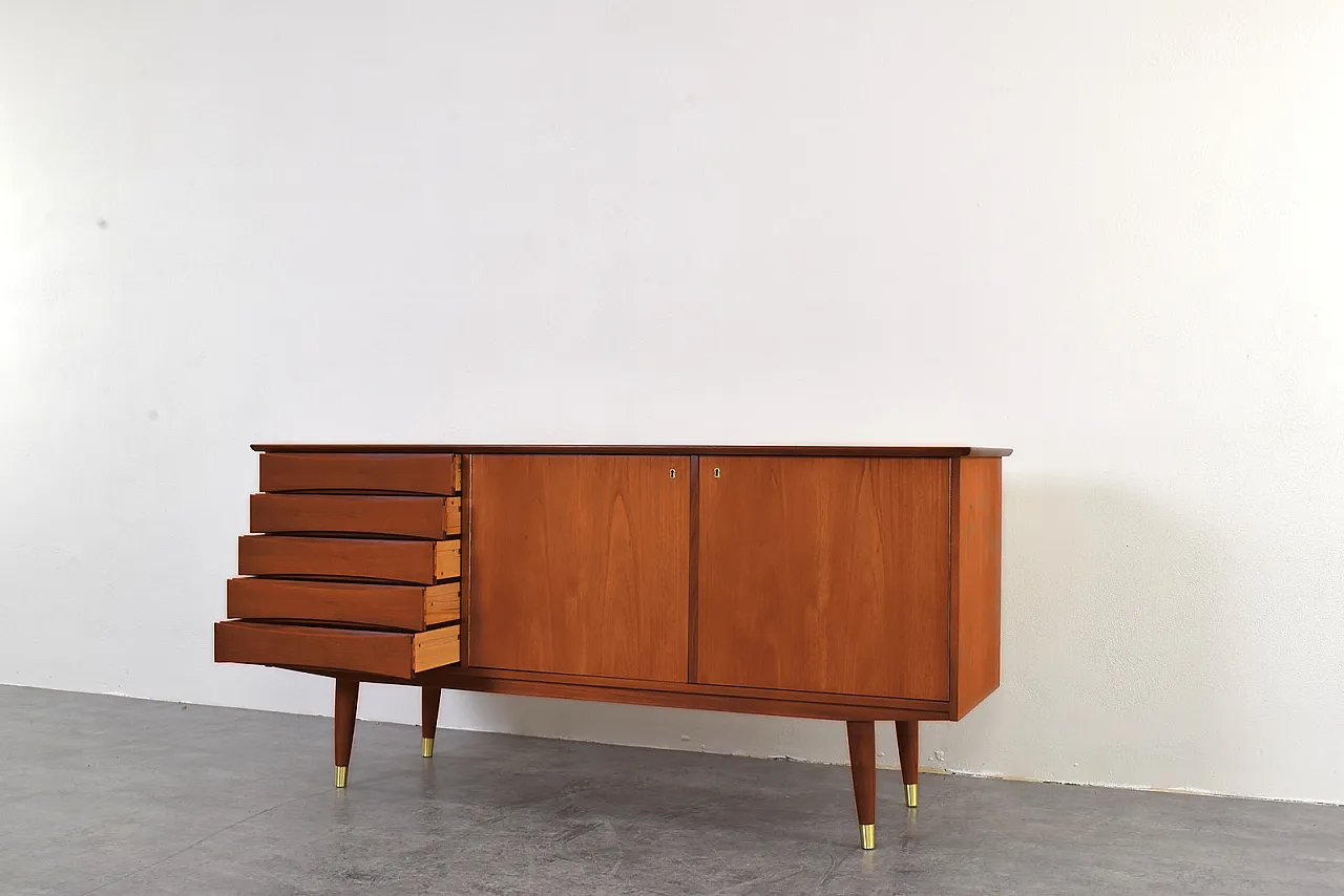 Mid-Century Teak Sideboard by Fredrik A. Kayser, Norway, 1960s. 11