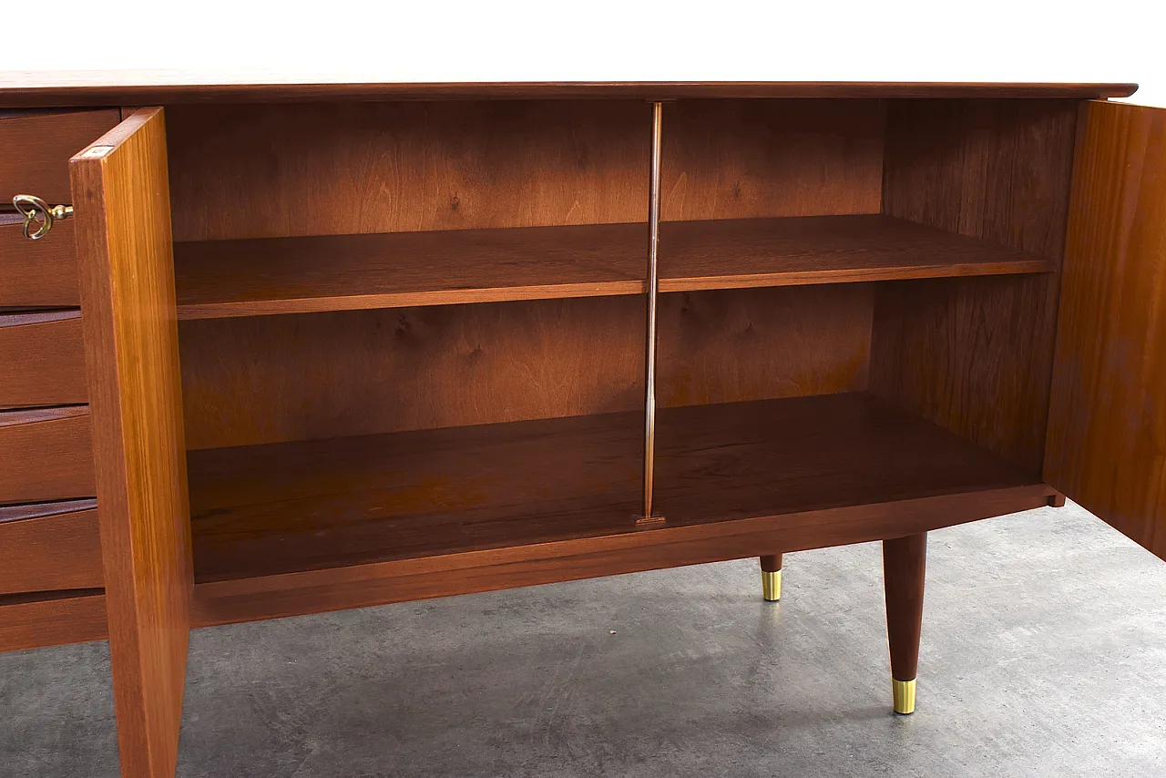 Mid-Century Teak Sideboard by Fredrik A. Kayser, Norway, 1960s. 13