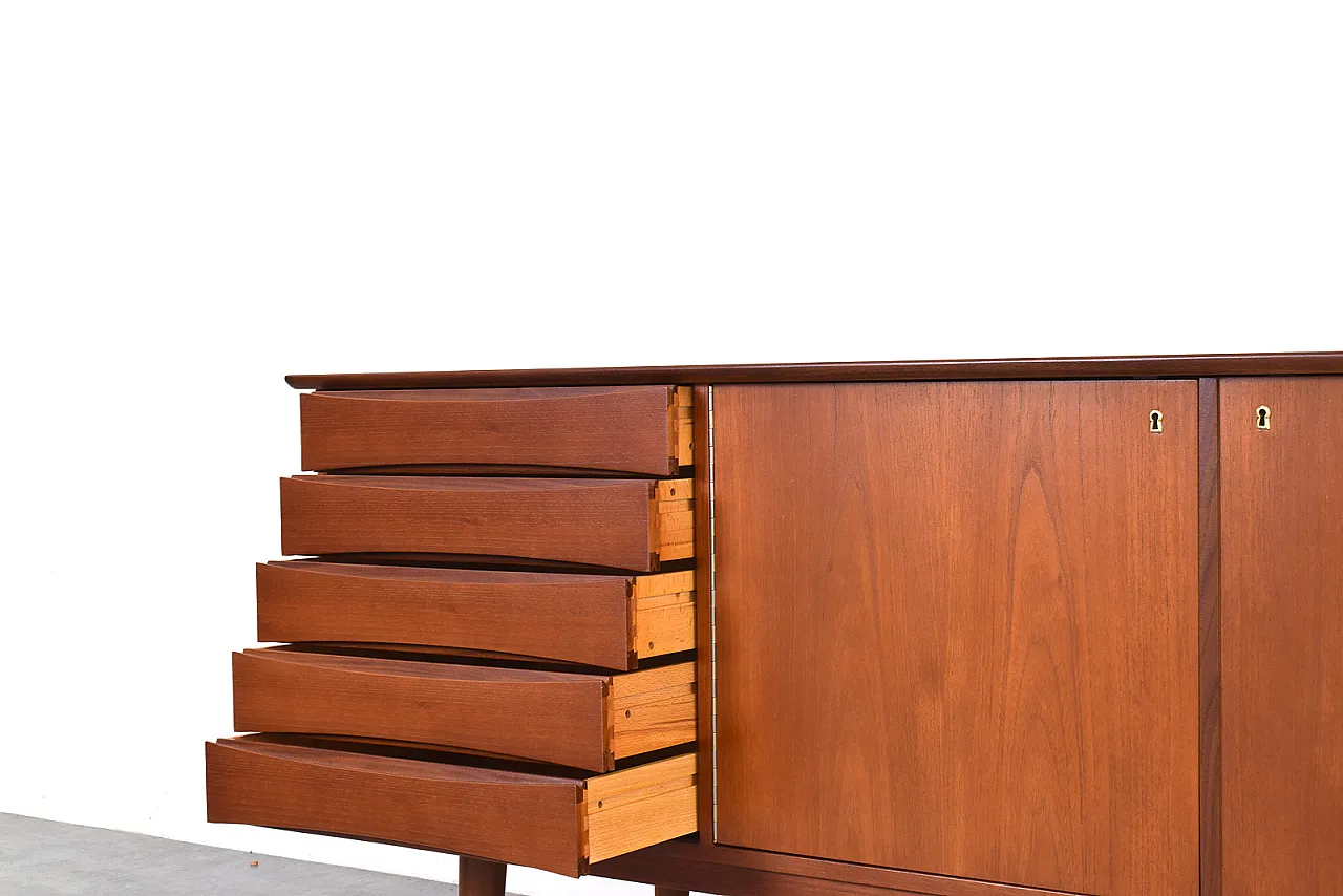Mid-Century Teak Sideboard by Fredrik A. Kayser, Norway, 1960s. 15