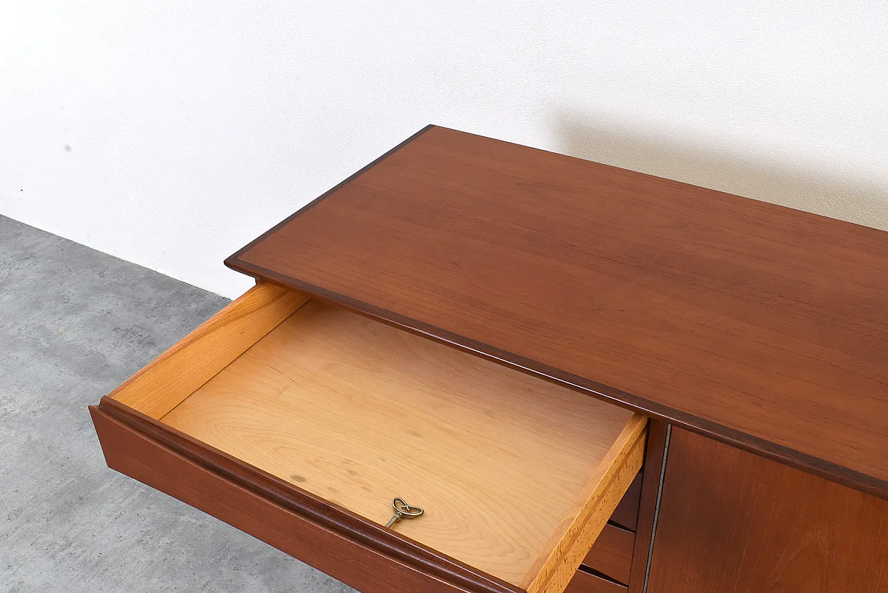 Mid-Century Teak Sideboard by Fredrik A. Kayser, Norway, 1960s. 18