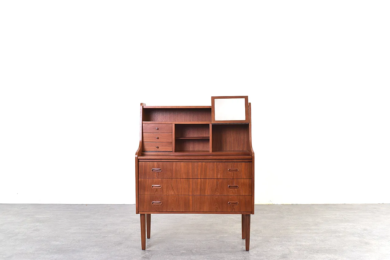 Mid-Century Danish Teak Secretary, 1960s. 2