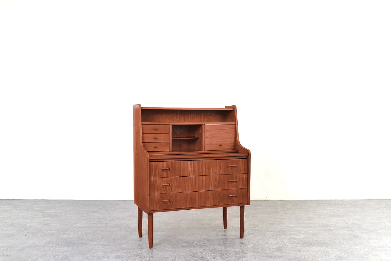 Mid-Century Danish Teak Secretary, 1960s. 3