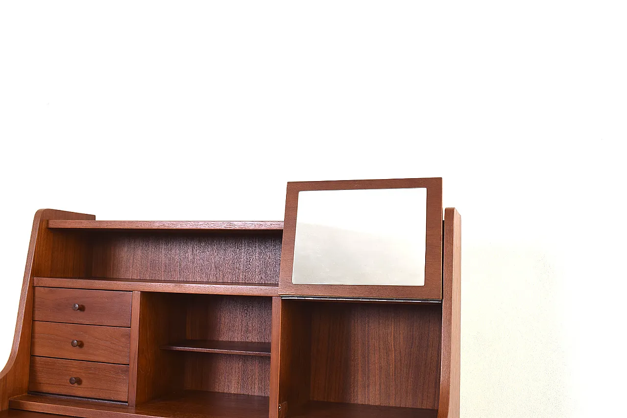 Mid-Century Danish Teak Secretary, 1960s. 12