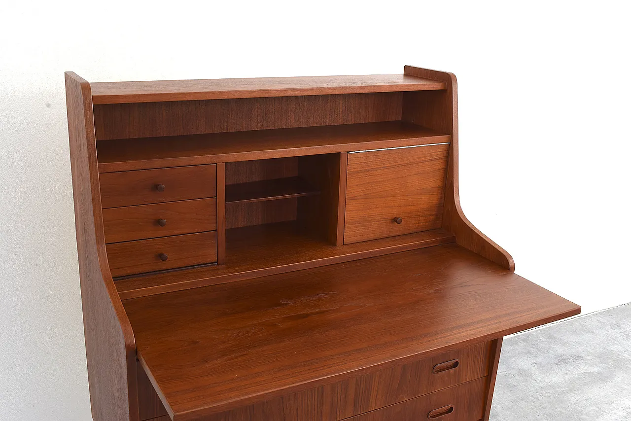 Mid-Century Danish Teak Secretary, 1960s. 16