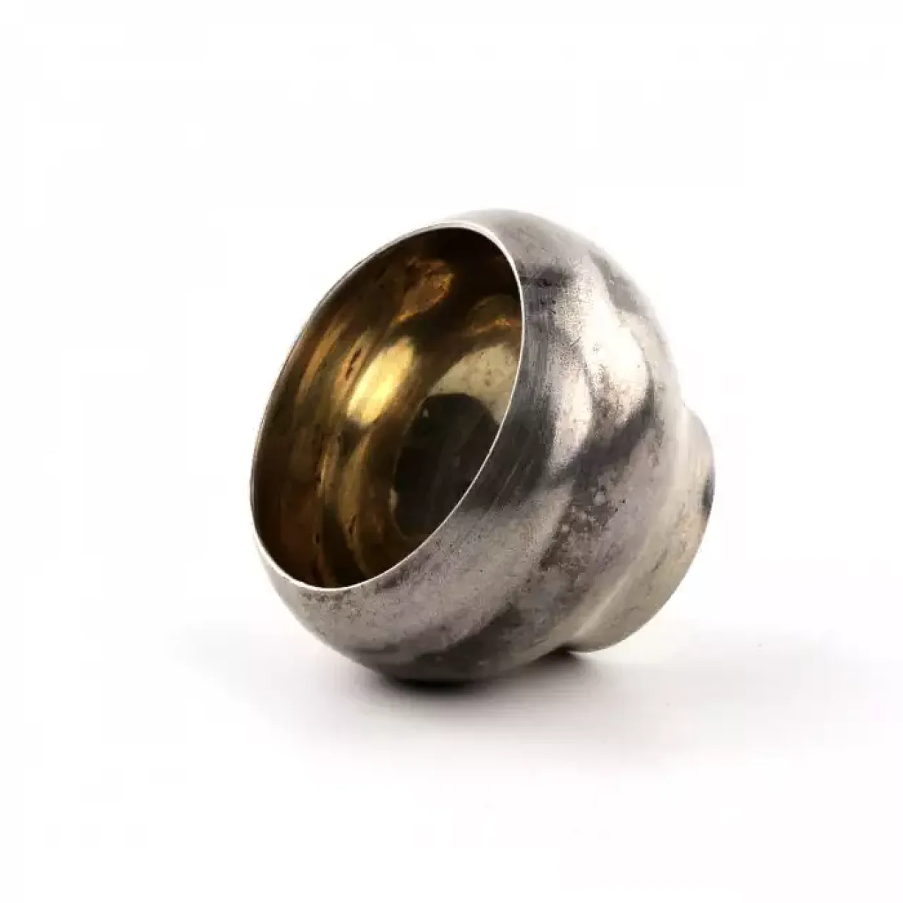 Saliera in argento, fine '800 4