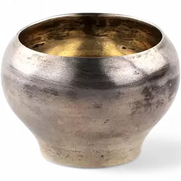 Silver salt cellar, late 19th century
