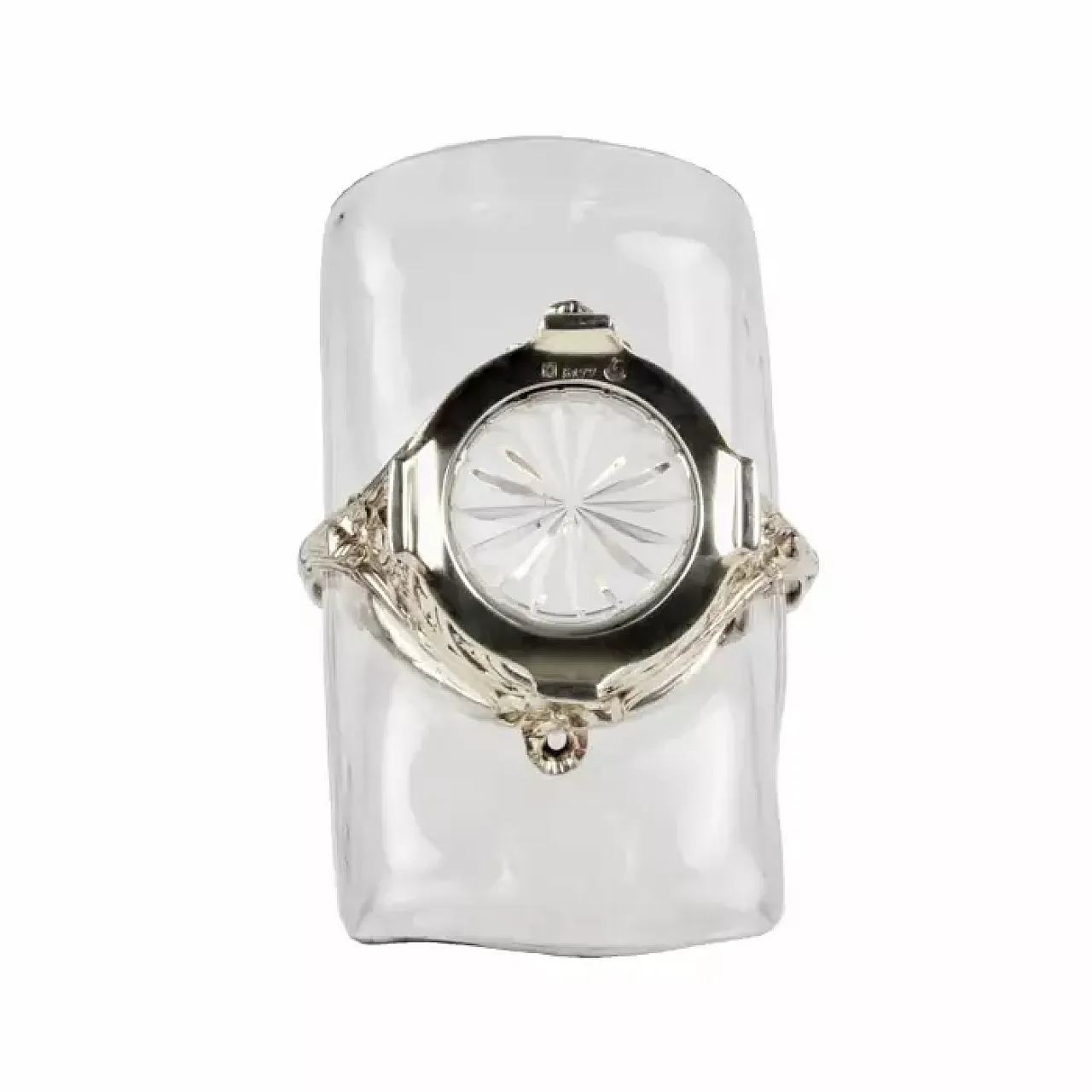 Cestino per dolci placcato argento con rivestimento in vetro, '900 3