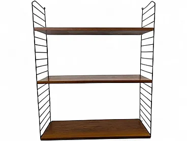 Hanging shelf in wood and iron, 1960s