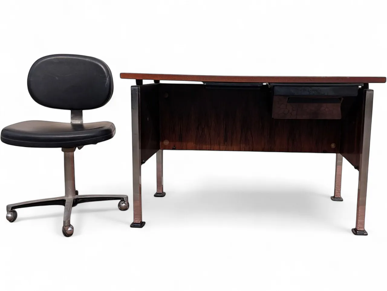 Mim Roma Typist desk with armchair from MiM Roma, 1960s 17