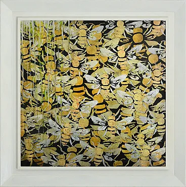 Lola Vitelli, Aria di Miele, mixed media on canvas, 2000s