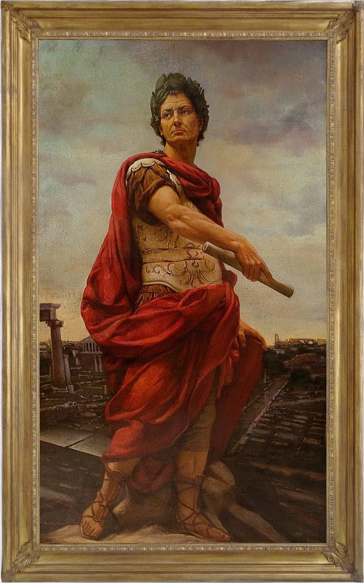 Maxmilian Ciccone, Cesare, olio su tela incorniciato, '900 7