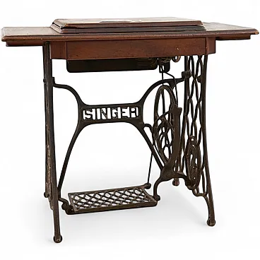 Wooden singer with collectible sphinx, 1950s
