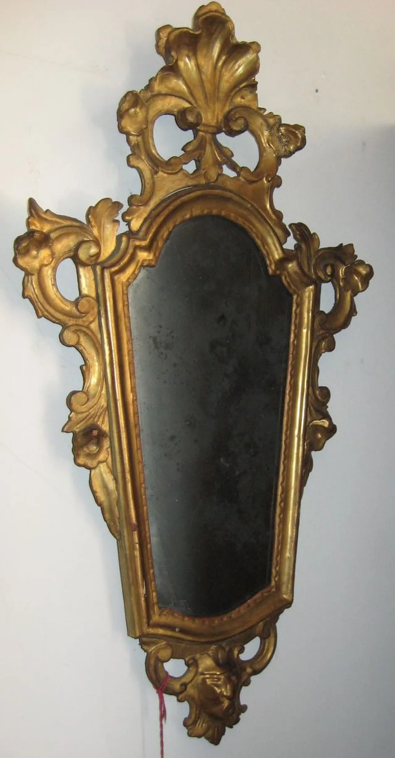 Specchio da parete in legno dorato, '800 5