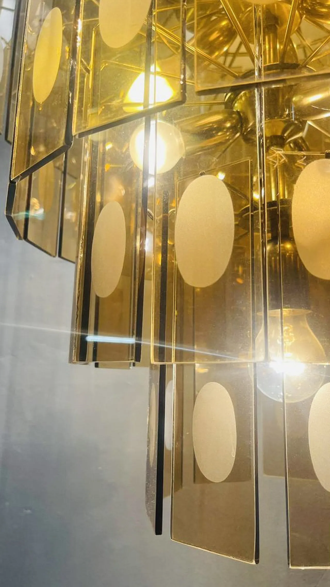 Fontana Arte chandelier, 1970s 2