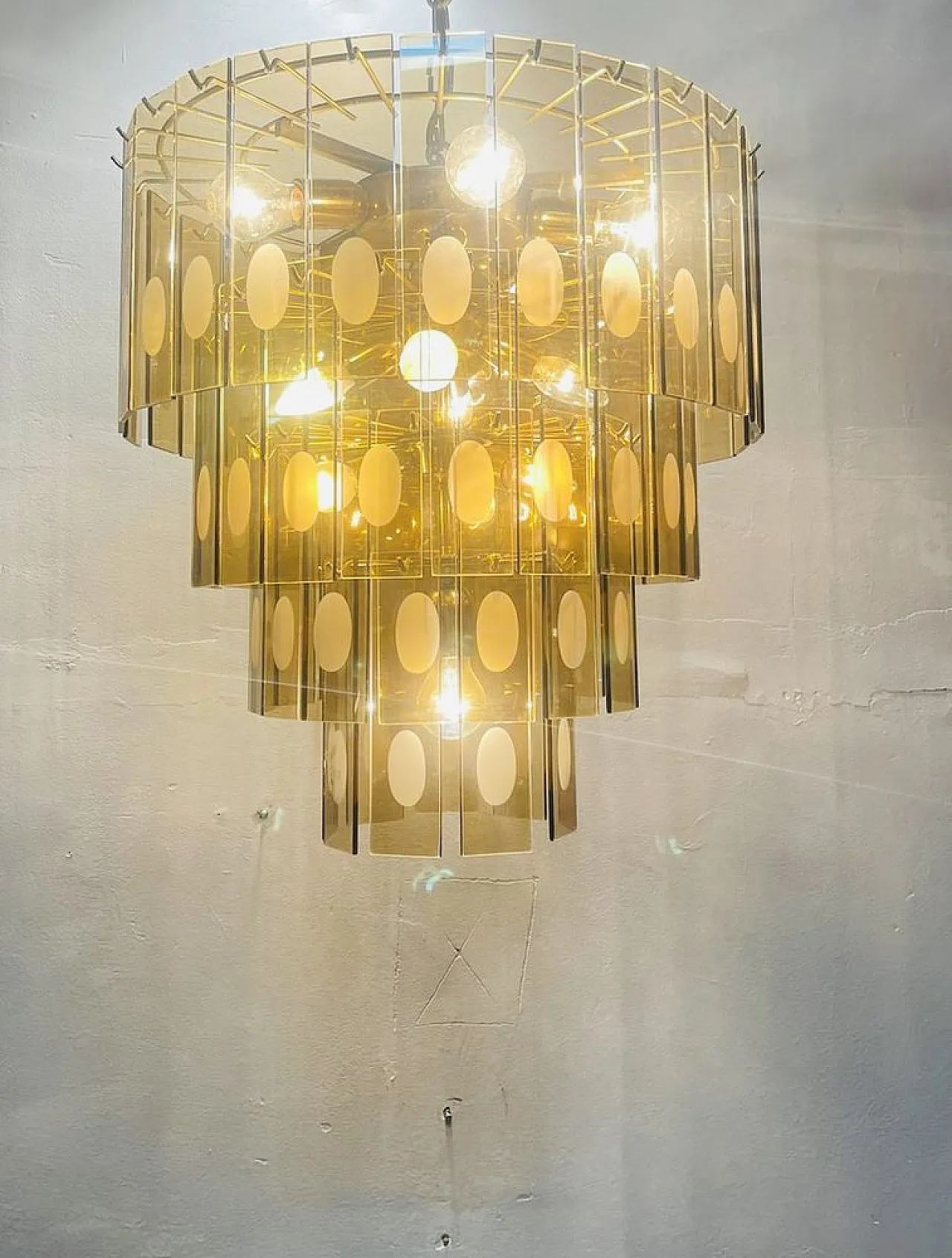 Fontana Arte chandelier, 1970s 4