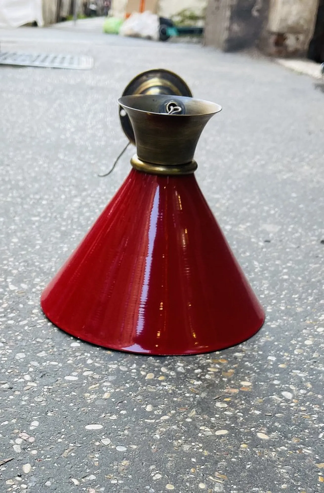 Brass wall lamp, 1960s 6