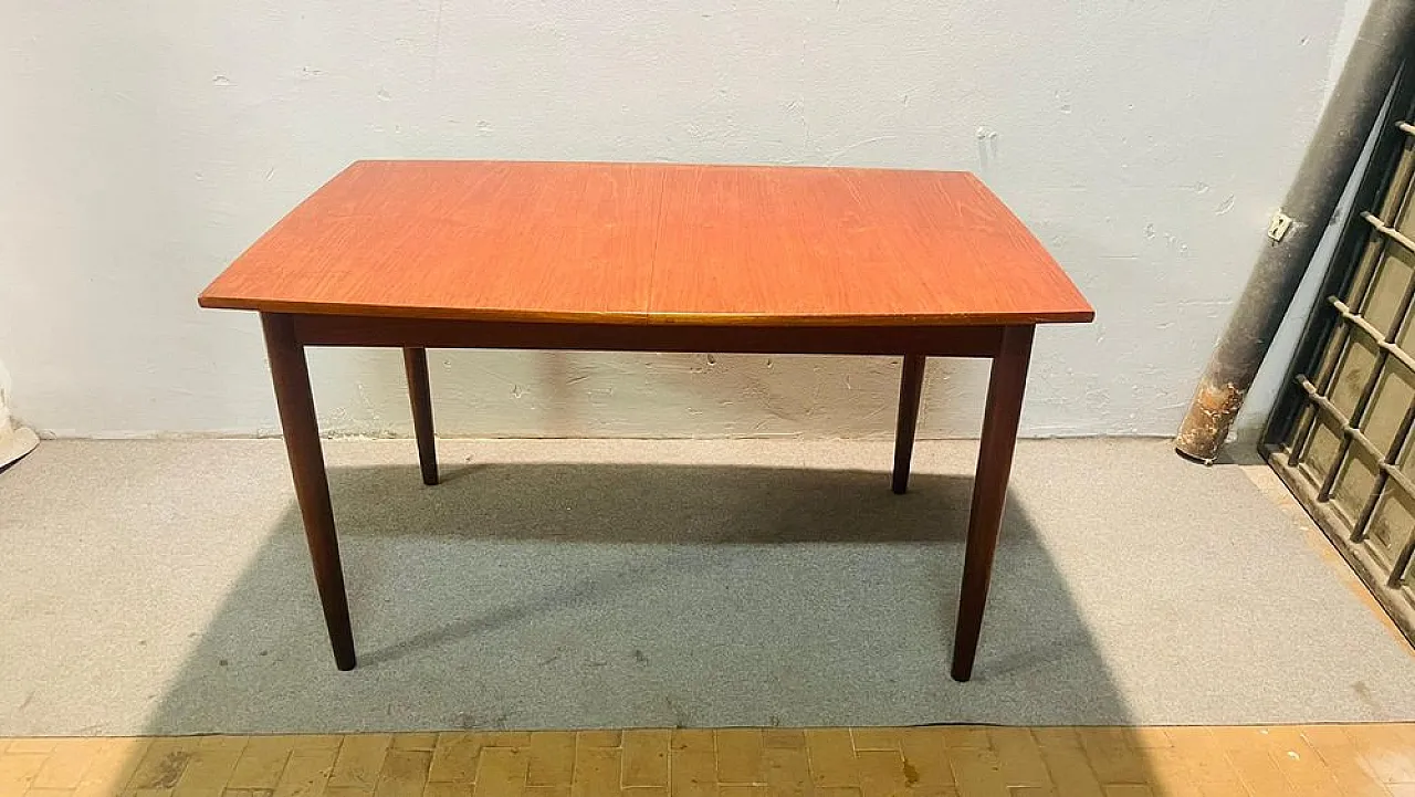 Extendable teak table, Denmark 1