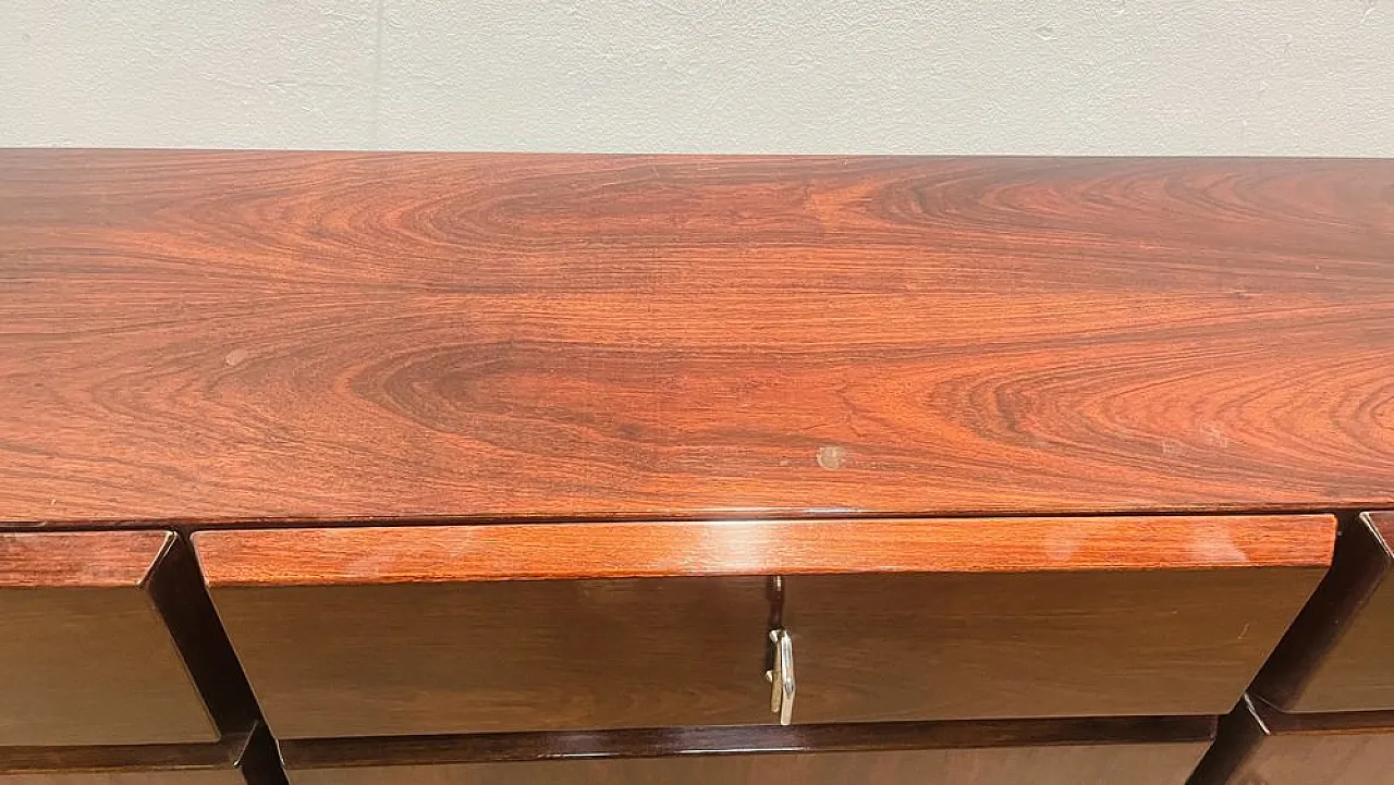 Rosewood sideboard, Italy, 1970s 2