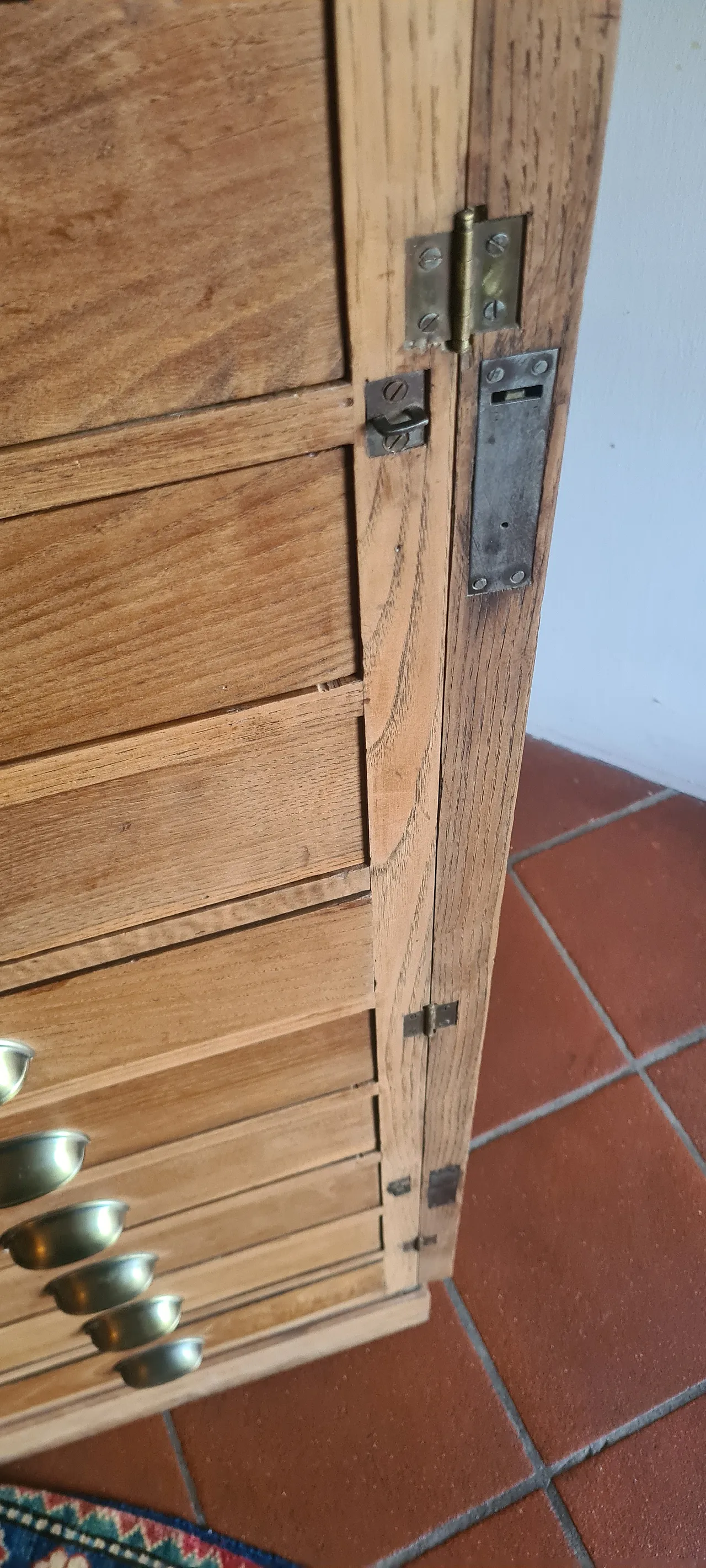 Solid Wood Filing Cabinet with drawers, 1930s 17