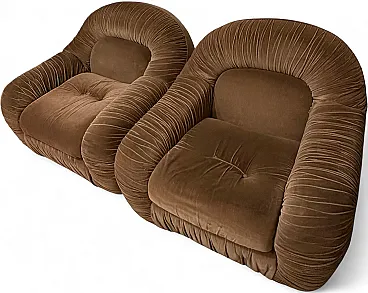 Coppia di poltrone lounge, anni '70